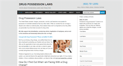 Desktop Screenshot of drugpossessionlaws.com