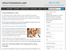 Tablet Screenshot of drugpossessionlaws.com